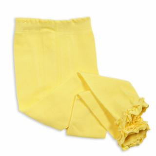 Yellow Ruffle Leggings